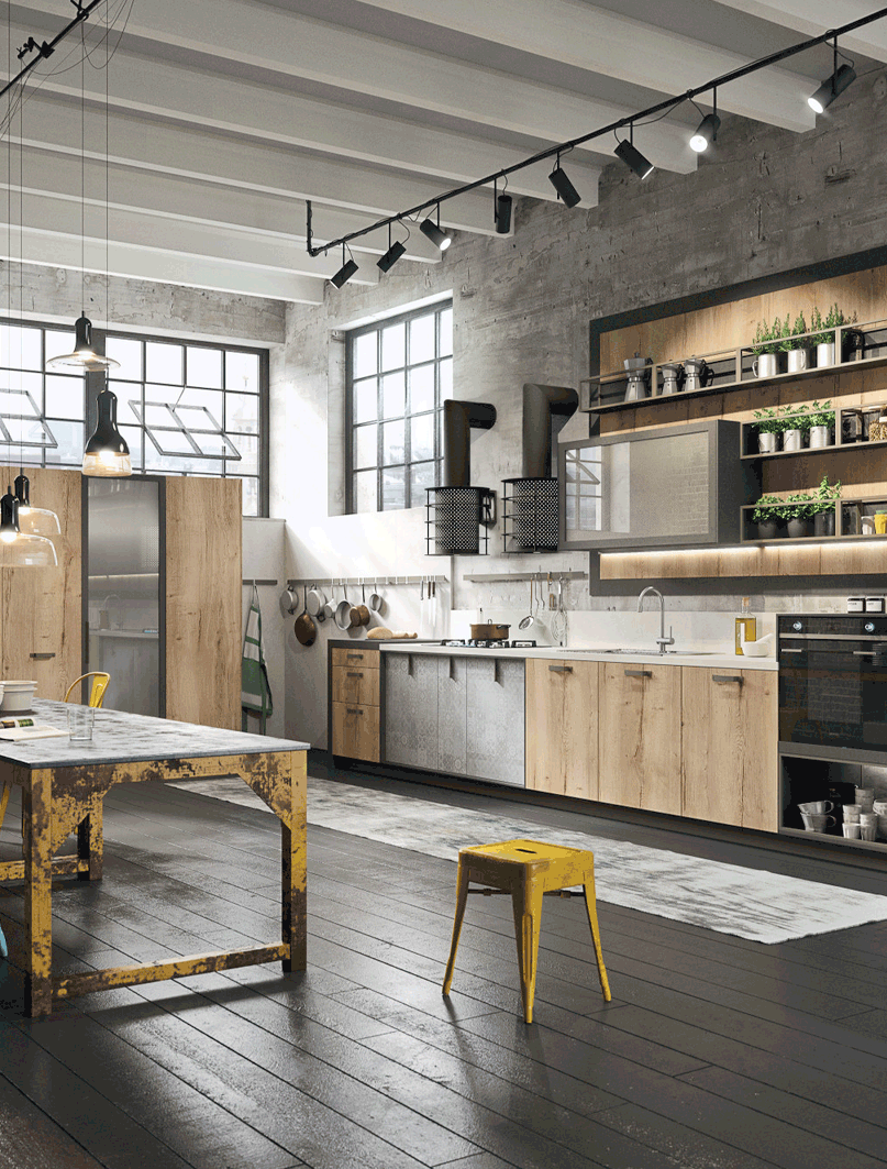cuisine equipee loft renovation paris