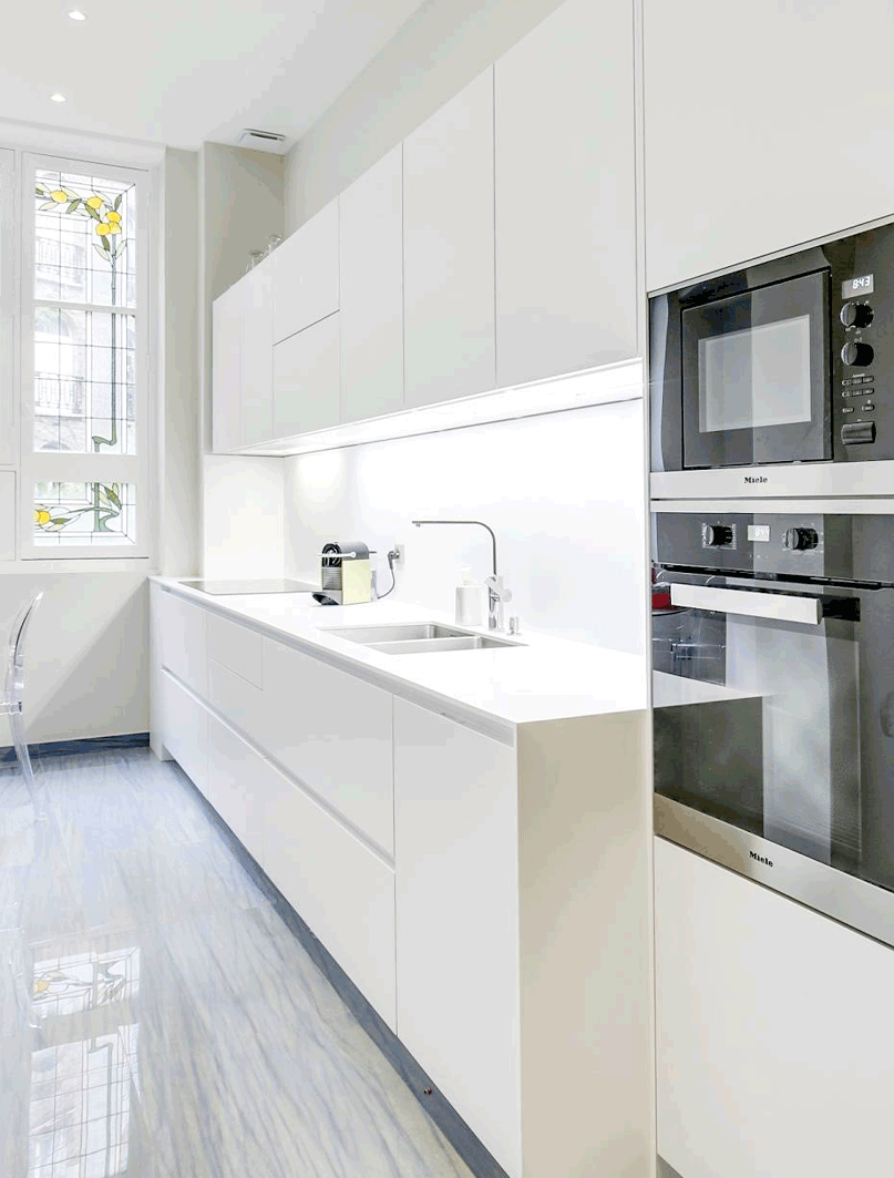 cuisine travaux renovation appartemetn haussmanien paris 4