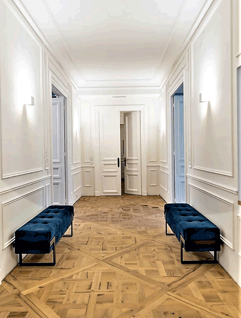 moulures travaux renovation appartemetn haussmanien paris 6