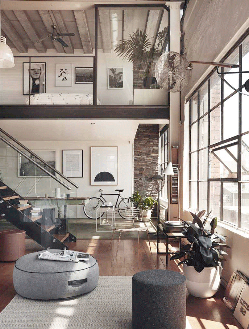 salon loft renovation paris