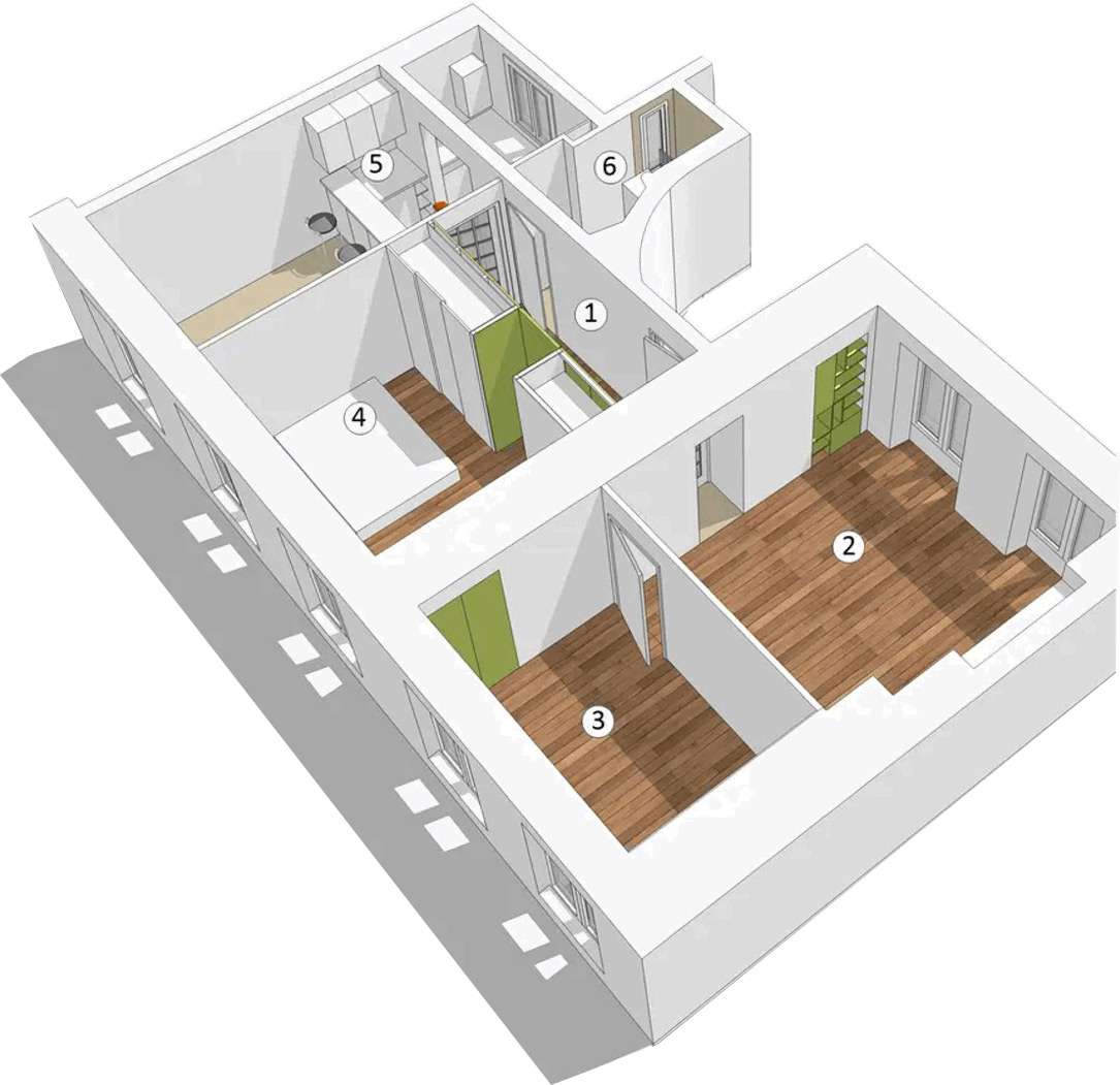 plan 3D appartement travaux renovation paris