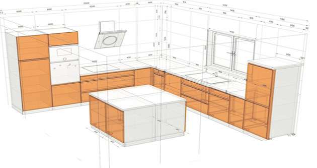 plan cuisine equipee renovation